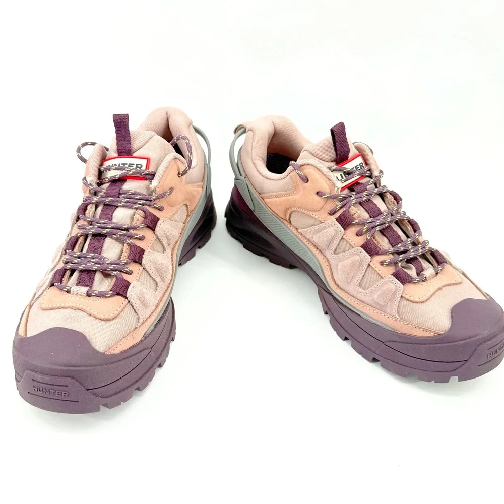 Hunter Travel Explorer Nicia Sneakers Womens 7 Mauve Purple Hiking Trail Shoe